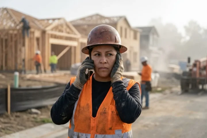Hurt at Work in Virginia? What to Do in the First 48 Hours 2 Injured construction worker reporting a work injury by phone in the first 48 hours